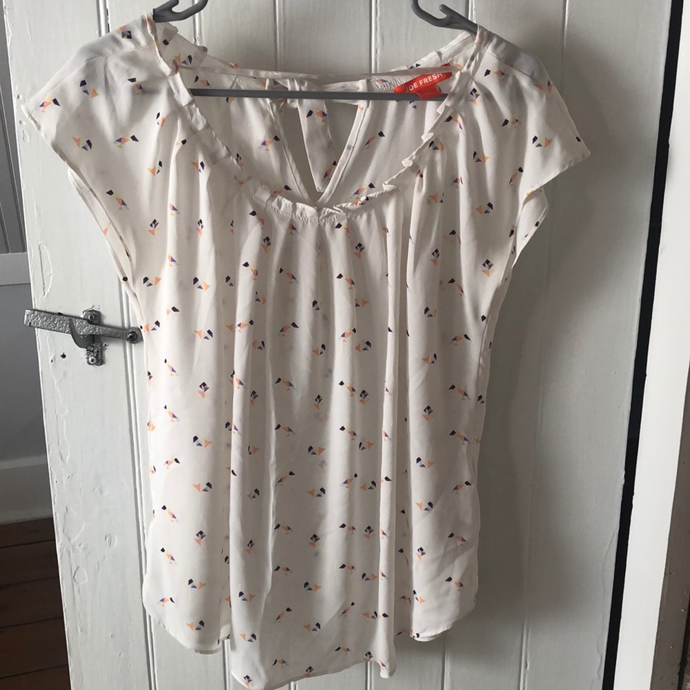 Sheer white Dressy Top